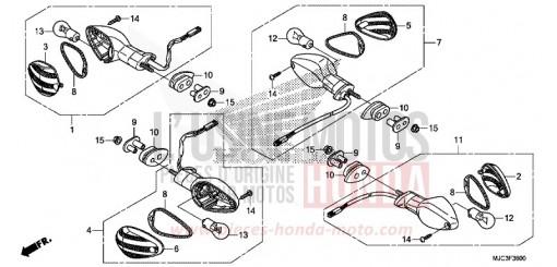 CLIGNOTANT CBR600RAD de 2013